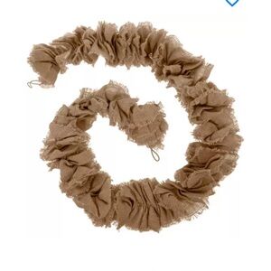 Ruffled Burlap Fall Garland NWOT